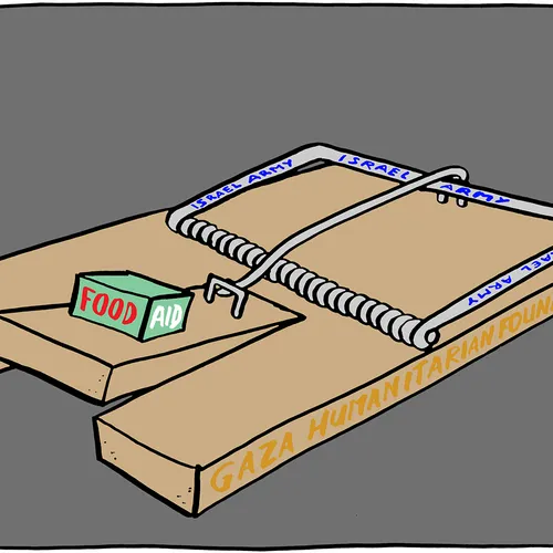 De voedselhulp van de Gaza Humanitarian Foundation