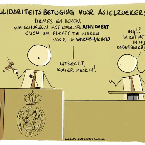 Duizenden mensen in Utrecht spreken steun uit voor opvang vluchtelingen