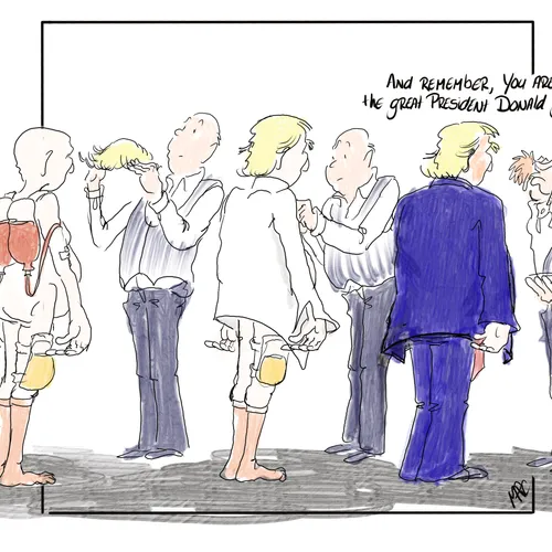 Twijfels over de gezondheid van de grote president Trump