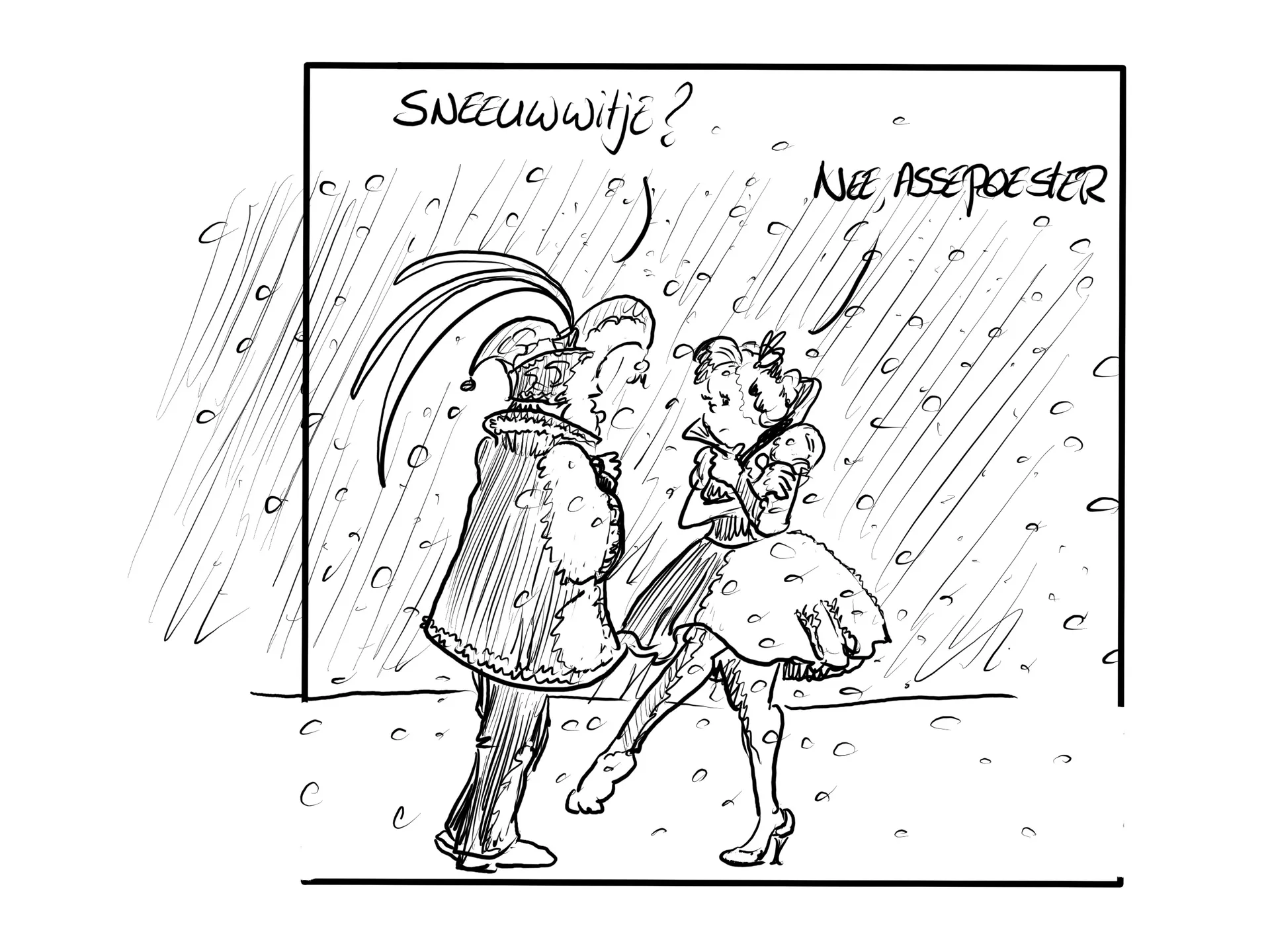 Afbeelding van Plotseling winterweer maakt carnaval nog verwarrender