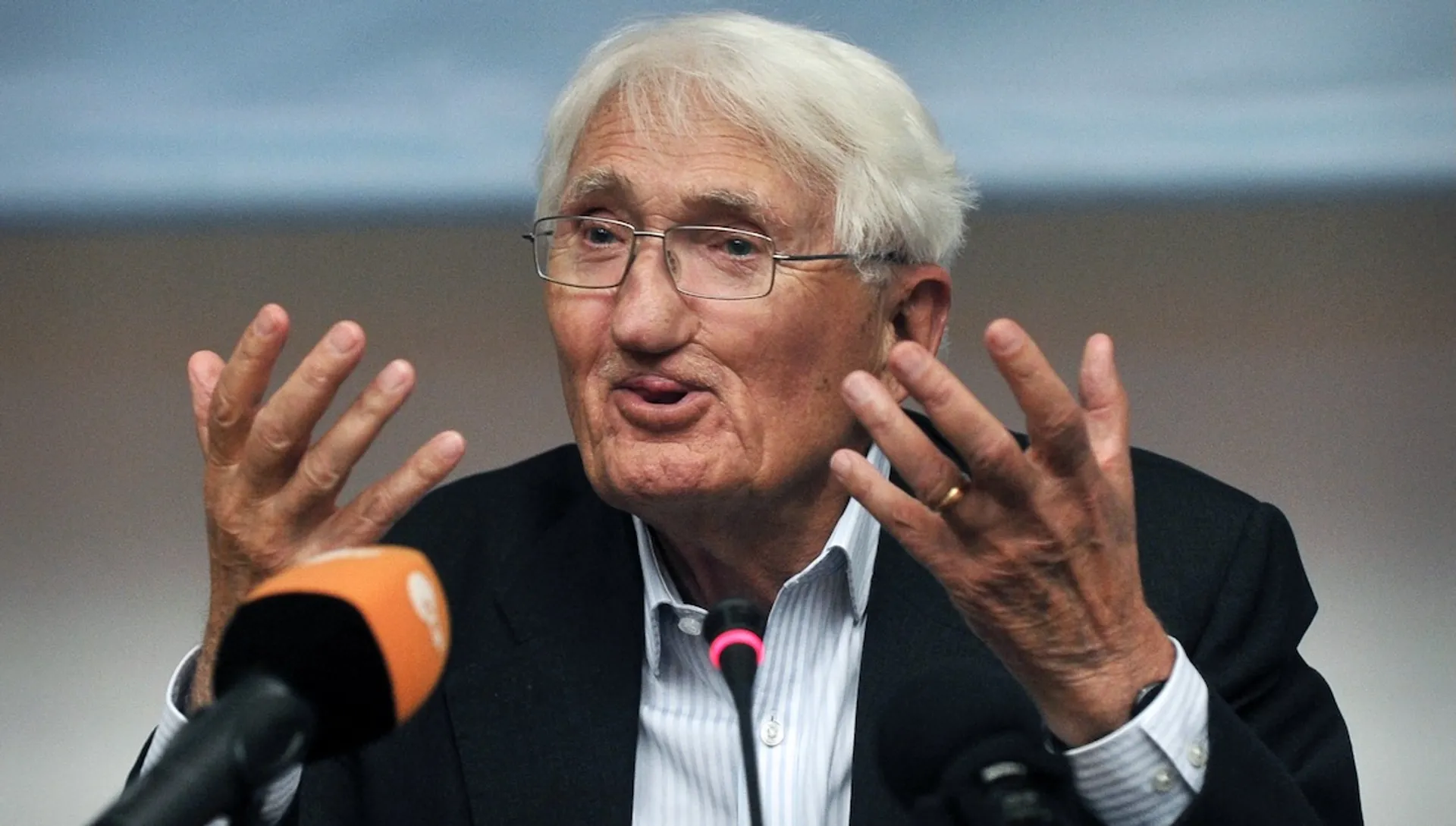 Afbeelding van Jürgen Habermas, een van de belangrijkste Europese denkers, op 96-jarige leeftijd overleden