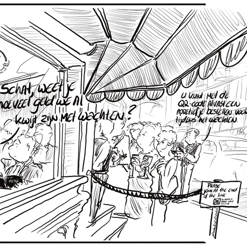 Eerste tekenen van recessie? Mensen staan in de rij voor voedsel
