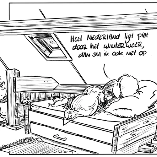 Nederland ligt plat door winterweer