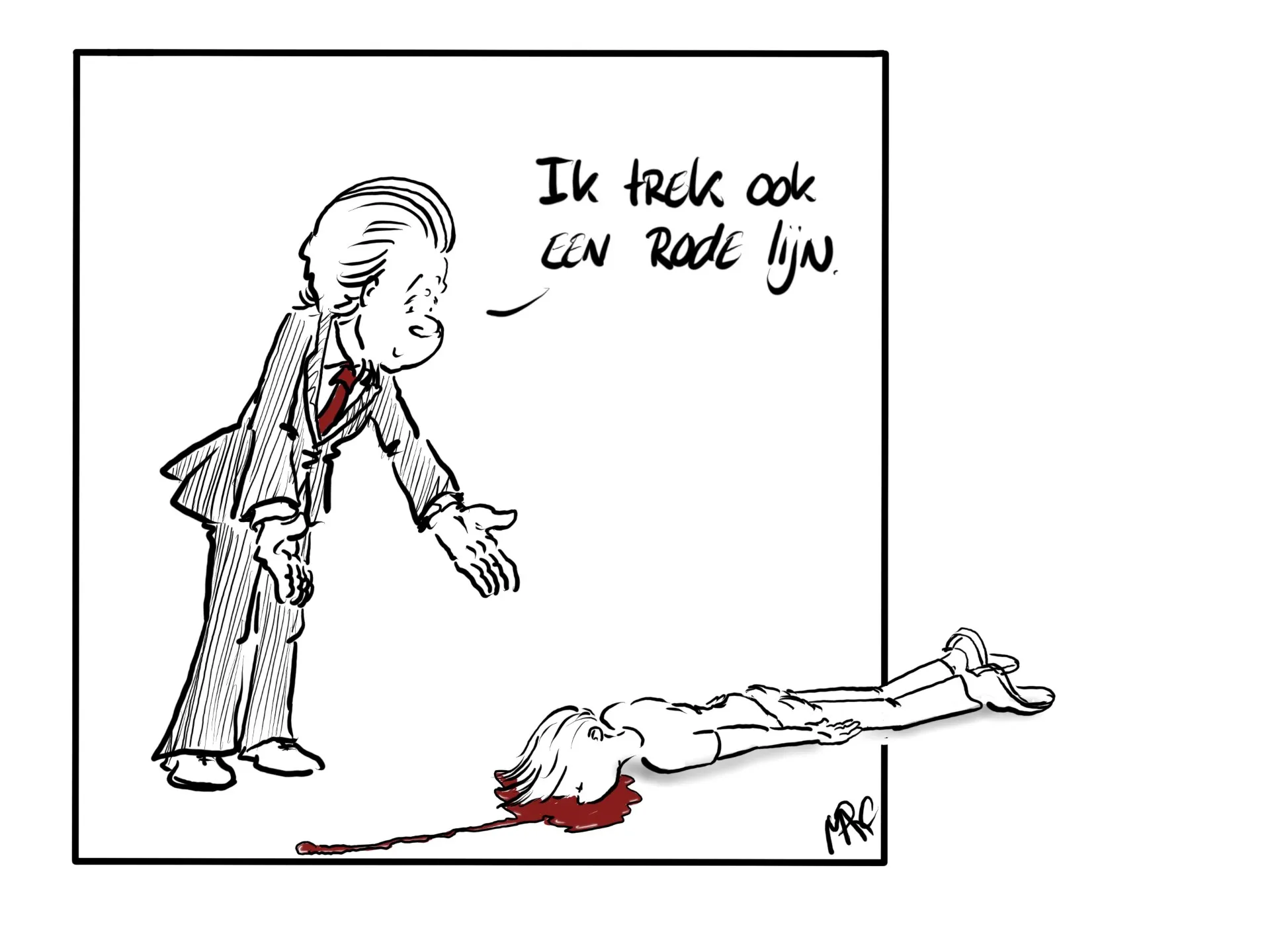 Afbeelding van Wilders trekt ook een rode lijn