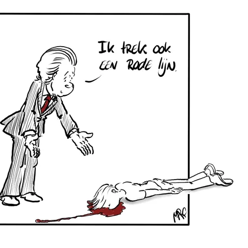 Wilders trekt ook een rode lijn