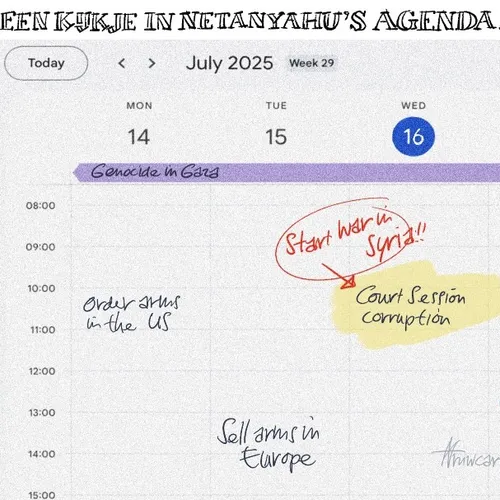 Zo ziet de agenda van Netanyahu eruit