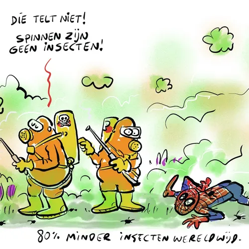 Insectenpopulatie verder afgenomen
