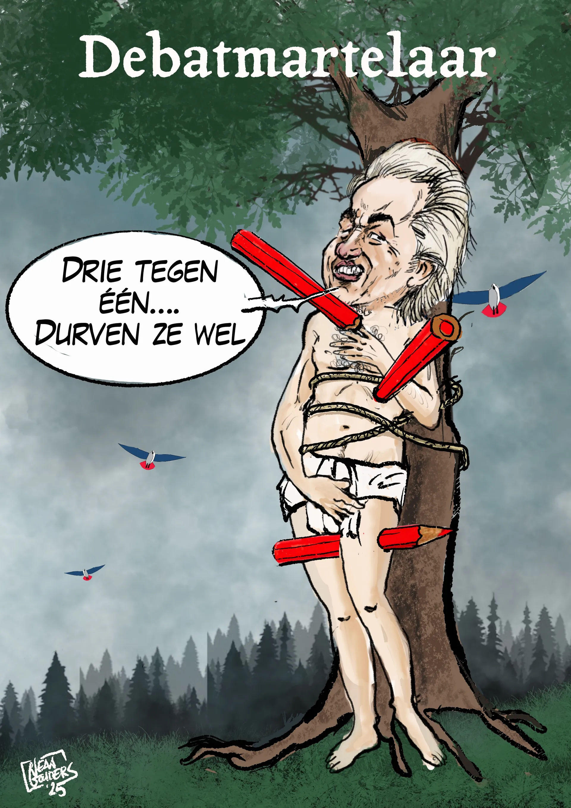 Afbeelding van Geert Wilders, het eeuwige slachtoffer