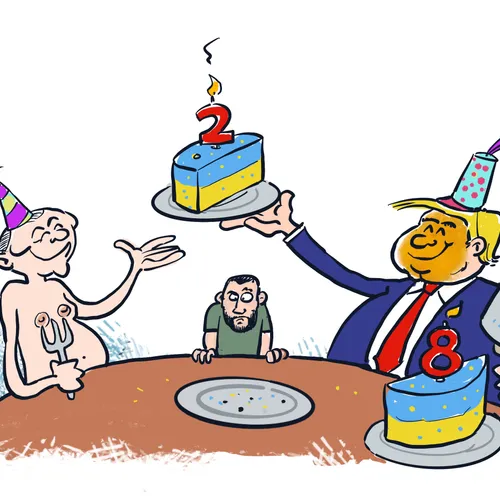 Oekrainedeal vooral gunstig voor Poetin en Trump