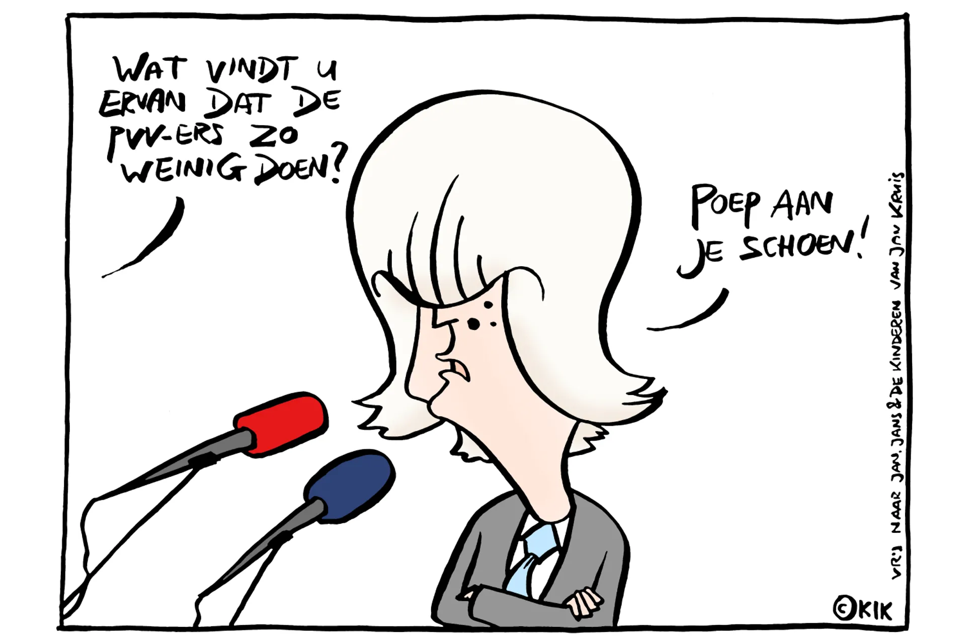 Afbeelding van Wilders, de politicus die nooit inhoudelijk reageert op kritiek