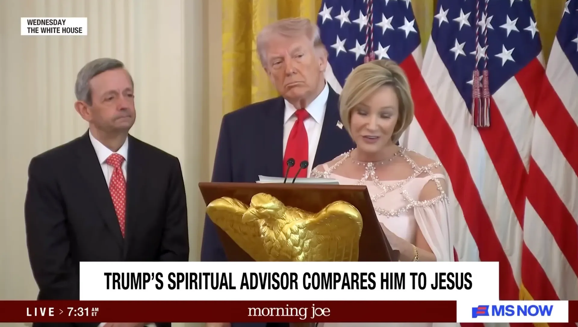Afbeelding van Christenen geschokt, Trump laat zichzelf met Jezus vergelijken