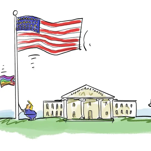 Prioriteiten: Trump vindt grote vlaggenmast belangrijker dan suïcidepreventie voor trans jongeren