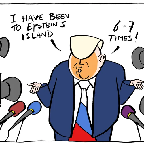 Hoe vaak is Trump op Epsteins eiland geweest?