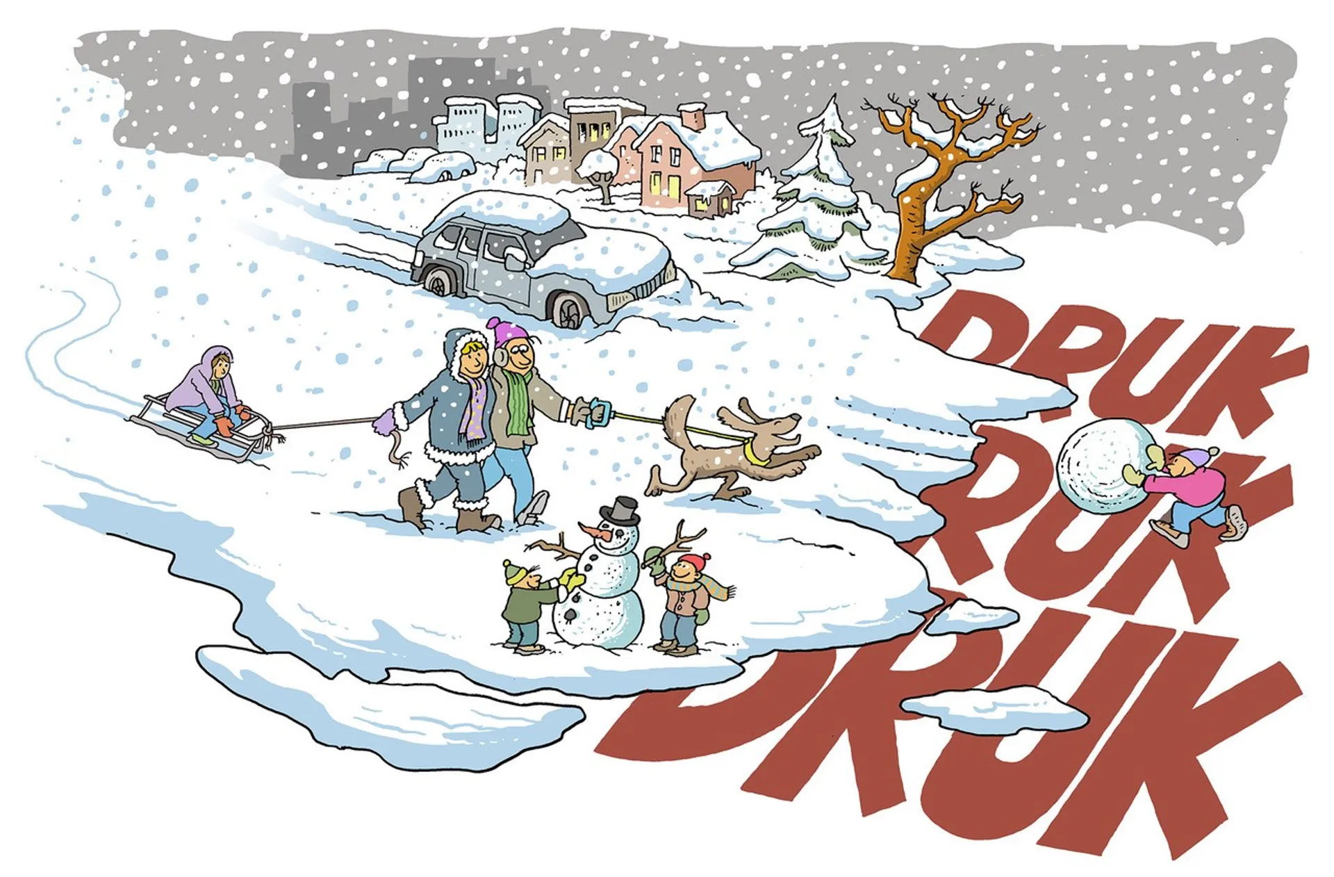 Afbeelding van Het is weer voorbij met de sneeuwpret