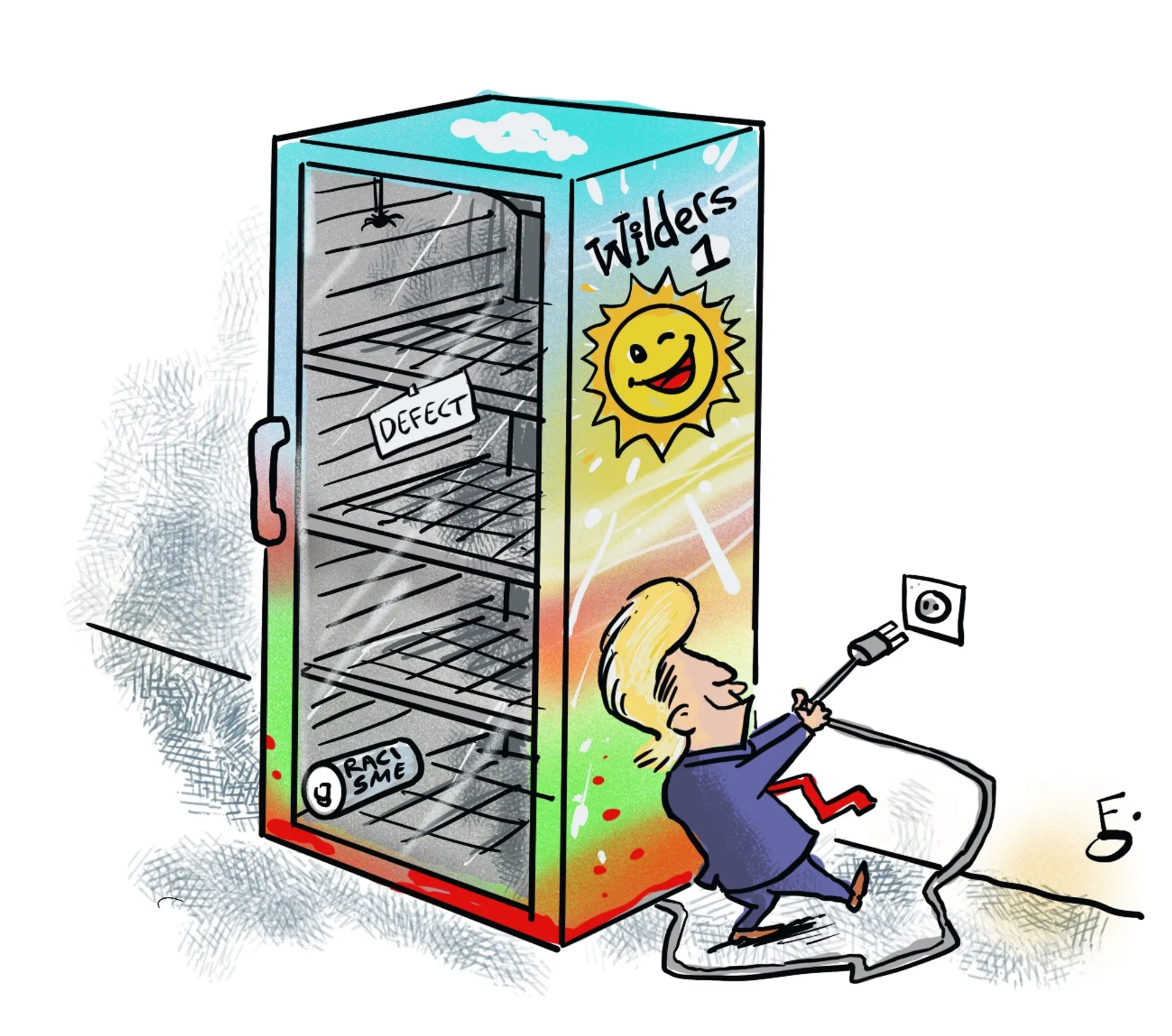 Afbeelding van Wilders houdt het niet koel