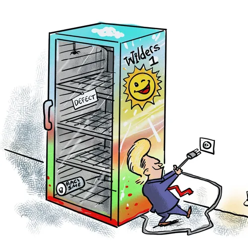 Wilders houdt het niet koel