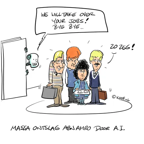 Duizenden arbeidsplaatsen weg bij ABN Amro