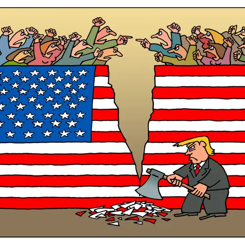 Trump zet Amerikanen tegen elkaar op