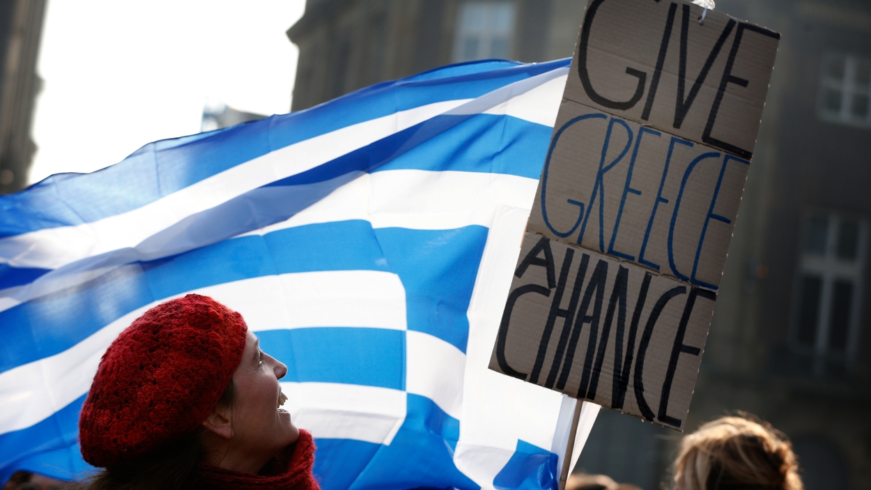 Solidariteitsdemonstratie met de Grieken