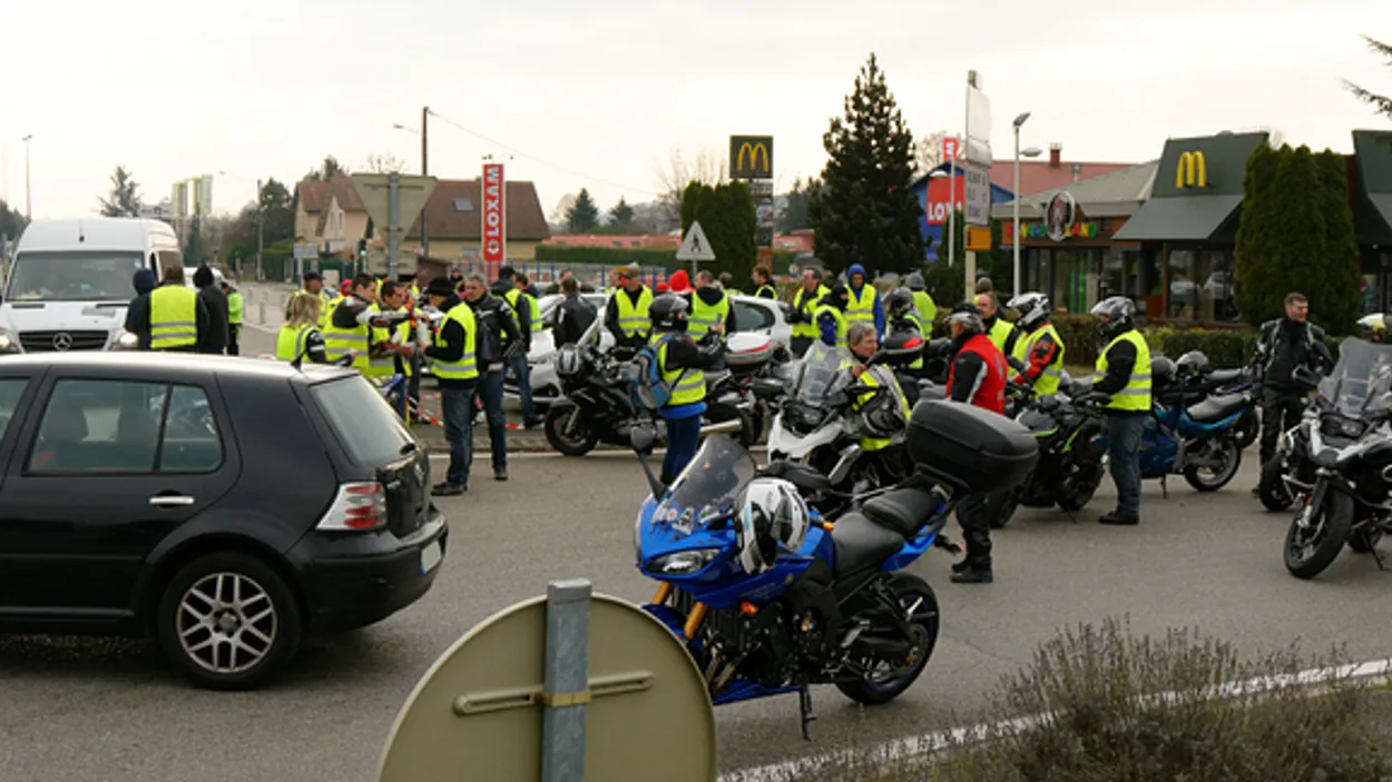 Mouvement des gilets jaunes, Andelnans, 17 Nov 2018
