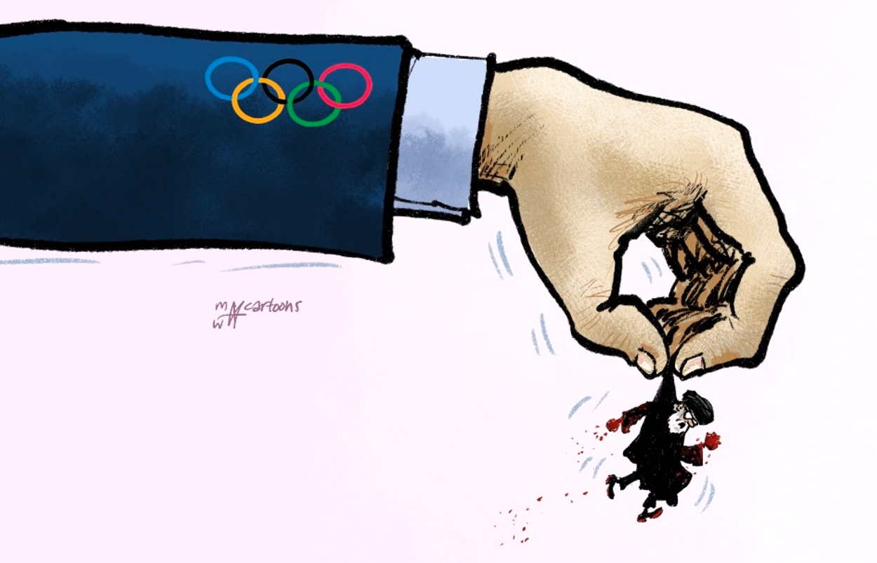 Afbeelding van Hoog tijd dat Iran uit IOC gegooid wordt