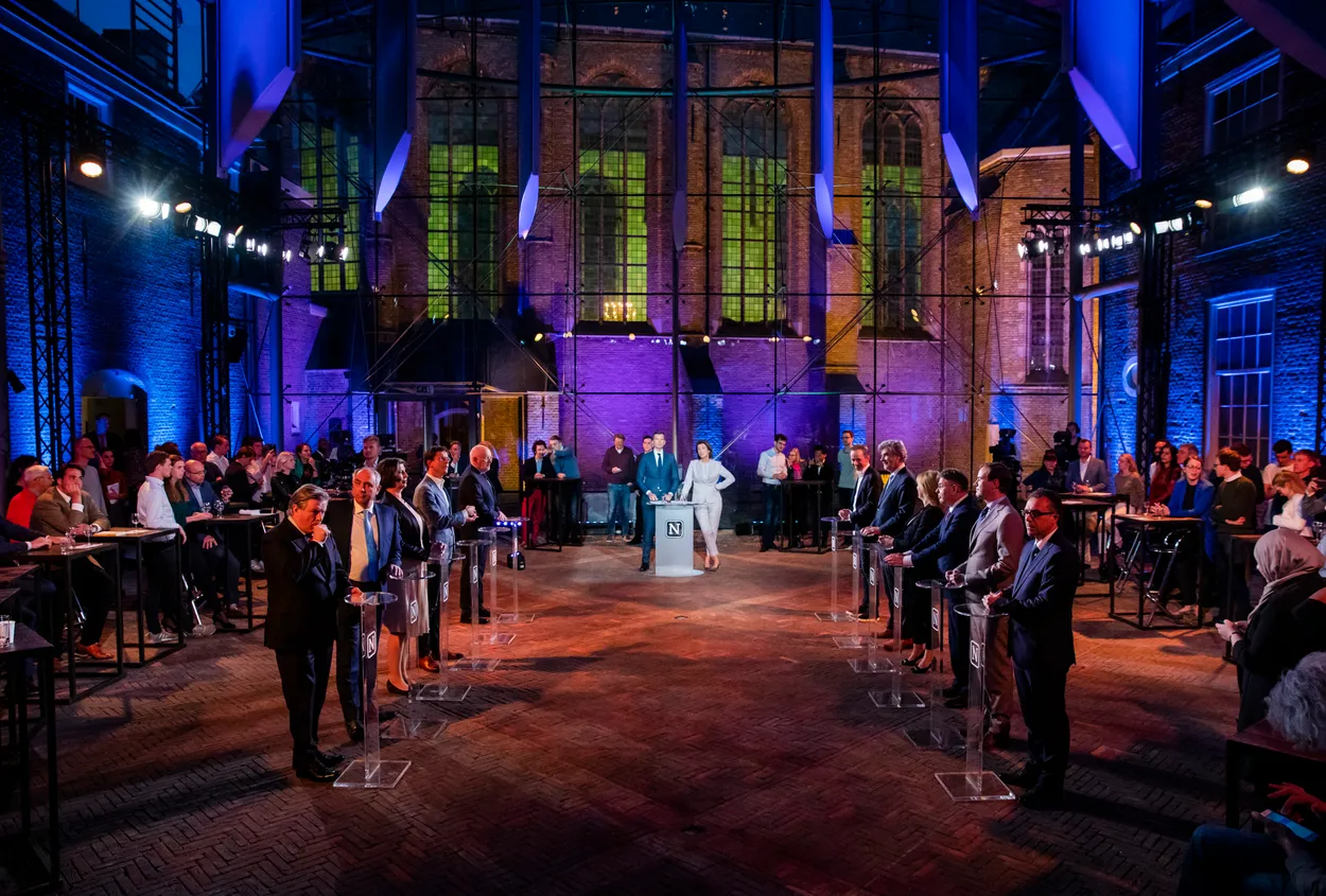 Afbeelding van Europese lijsttrekkers in debat over wat is en wat zou moeten zijn