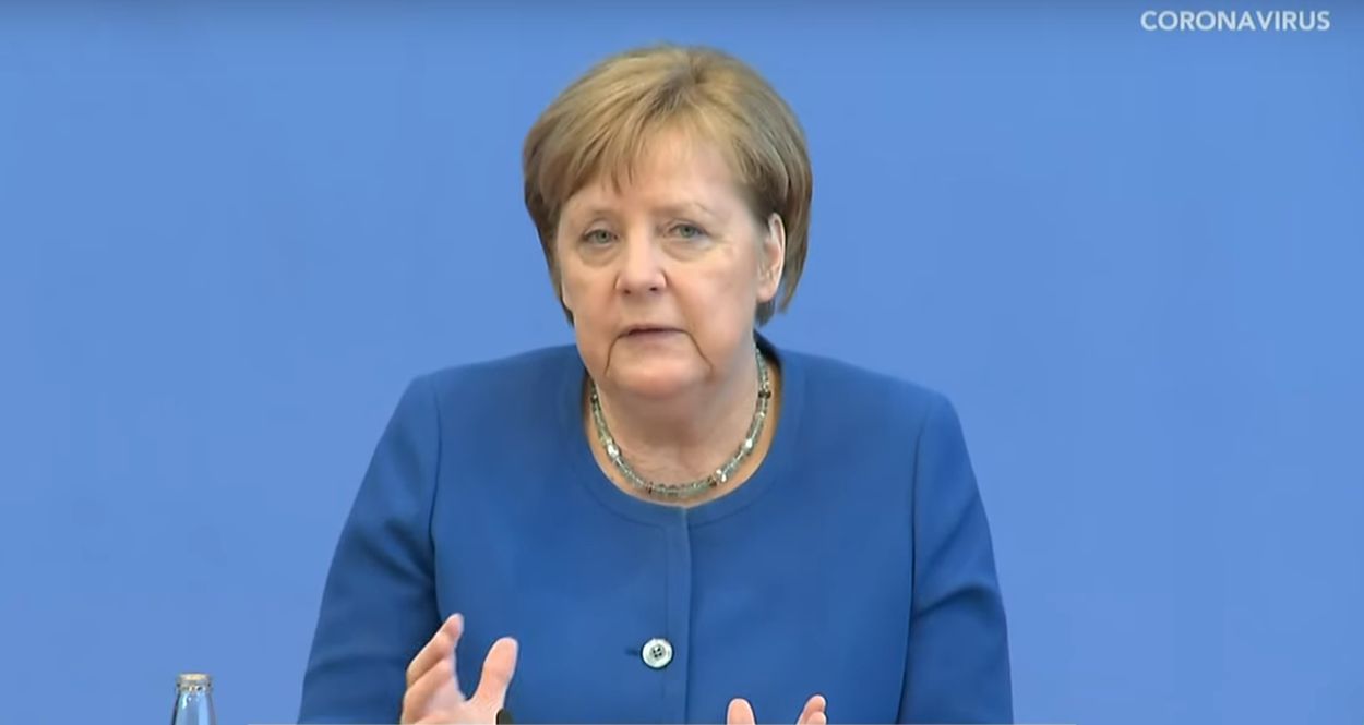 Afbeelding van Merkel: Driekwart Duitse bevolking kans op coronabesmetting