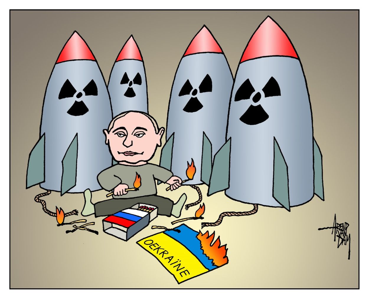 Afbeelding van Poetin speelt met vuur
