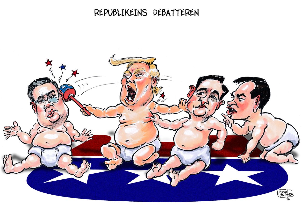 Afbeelding van Trump en zijn rivalen
