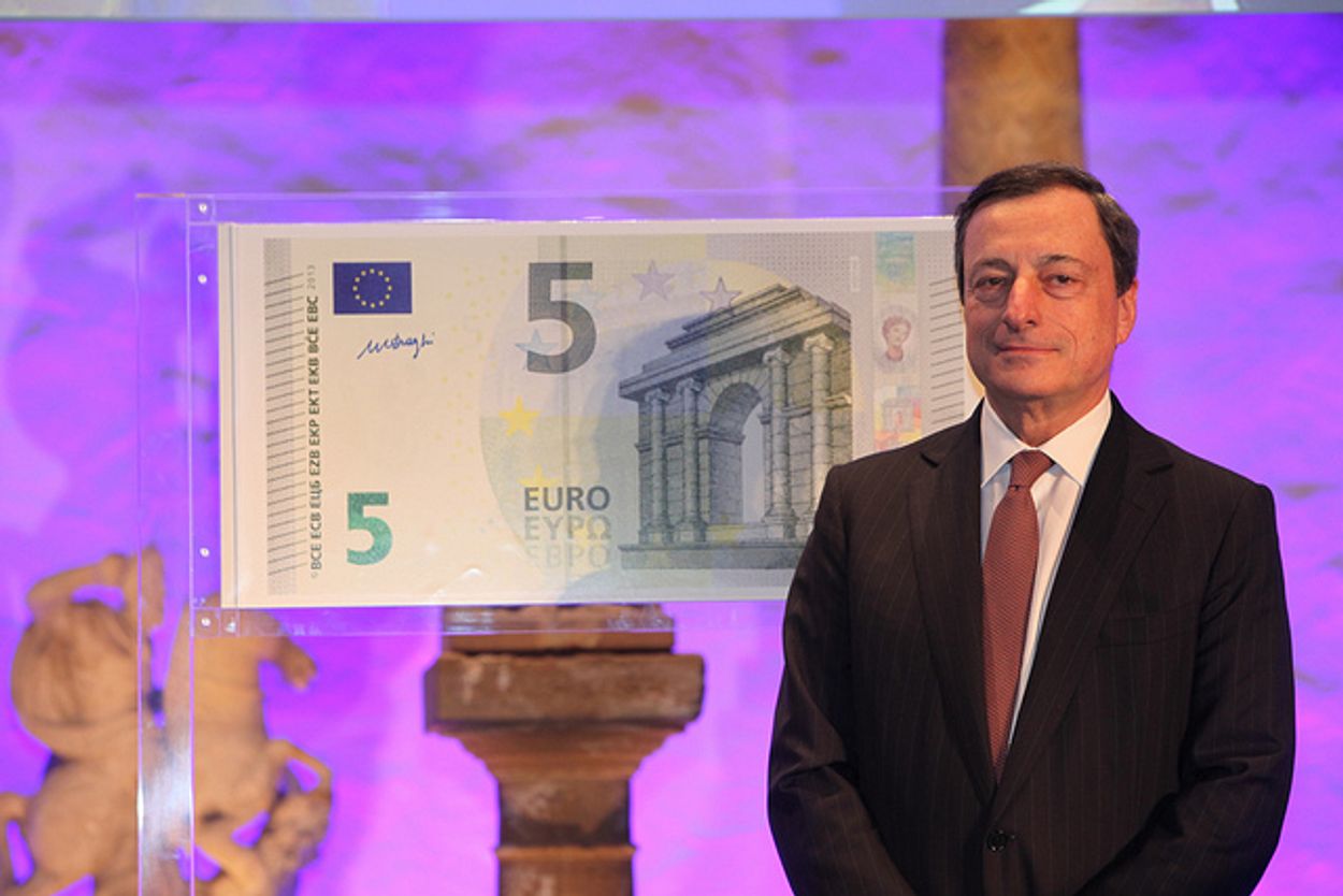 Afbeelding van Mario Draghi, de nieuwe boeman van scheldend Nederland