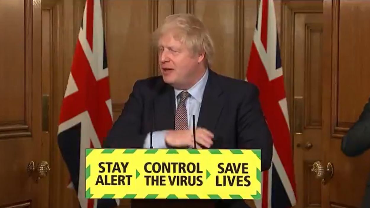 Afbeelding van Boris Johnson naar intensive care