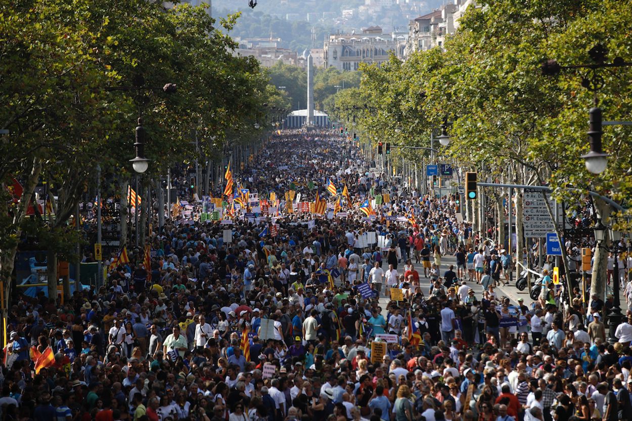 Afbeelding van Half miljoen Spanjaarden demonstreren: ‘Ik ben niet bang’
