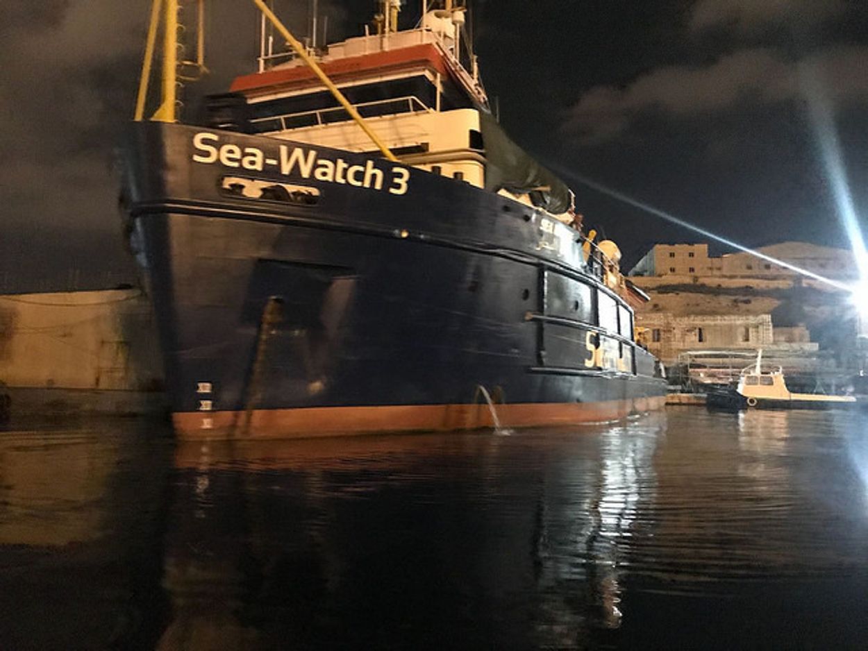 Afbeelding van Reddingsschip Sea-Watch 3 mag Siciliaanse haven niet verlaten