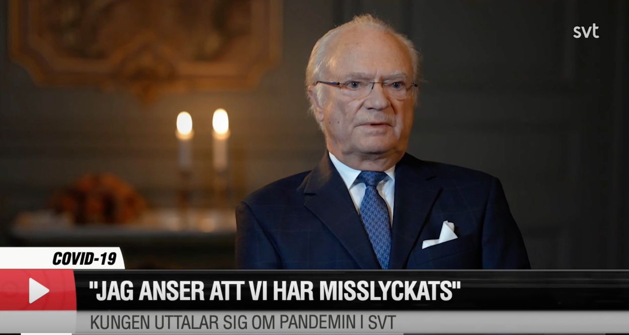 Afbeelding van Zweedse koning zeer kritisch: 'We hebben gefaald met de aanpak van het virus'