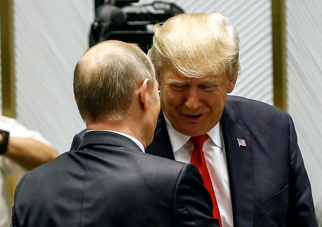 Afbeelding van Trump, de Russische president