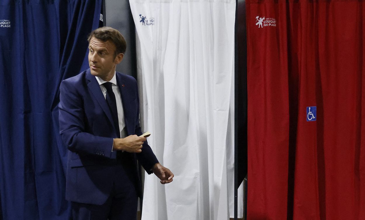 Afbeelding van Coalitie rond Macron wint eerste ronde Franse parlementsverkiezingen, extreemrechtse Zemmour al uitgeschakeld
