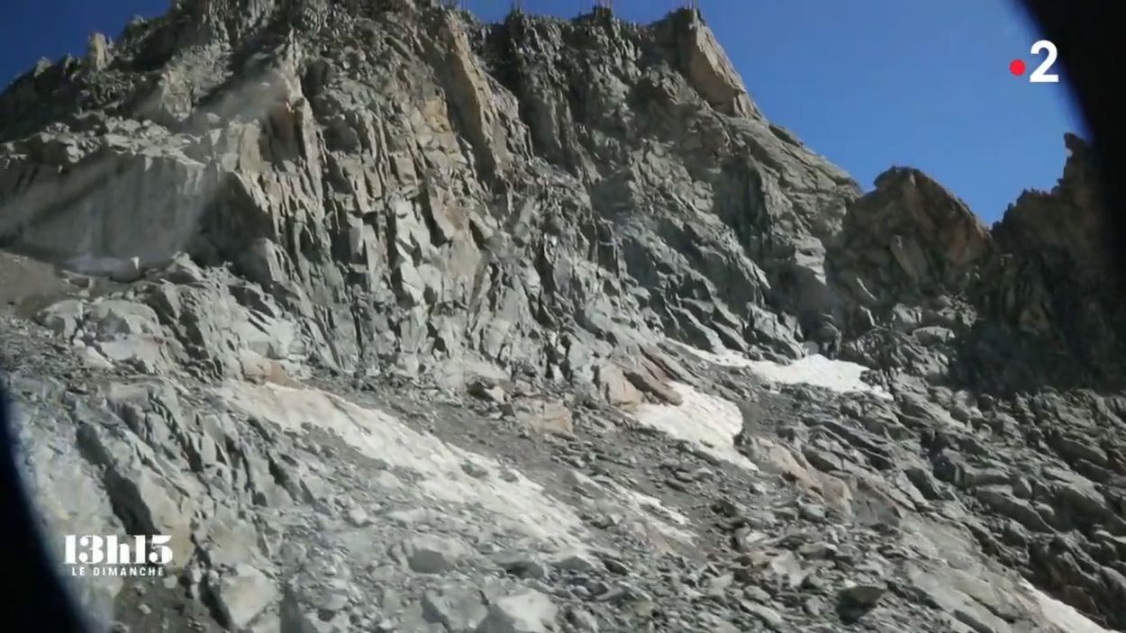 Afbeelding van Mont-Blanc valt uit elkaar door hogere temperaturen