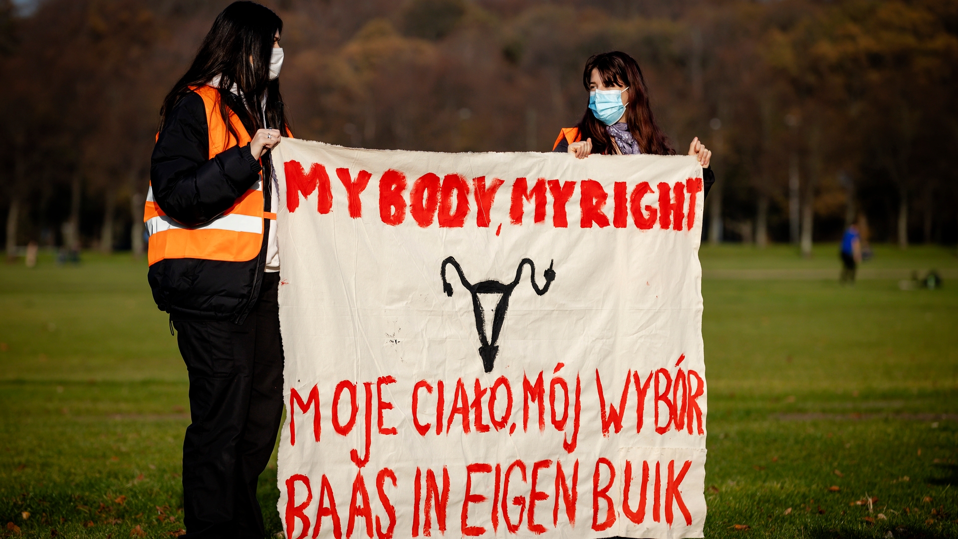 Solidarity protest for abortion in Poland