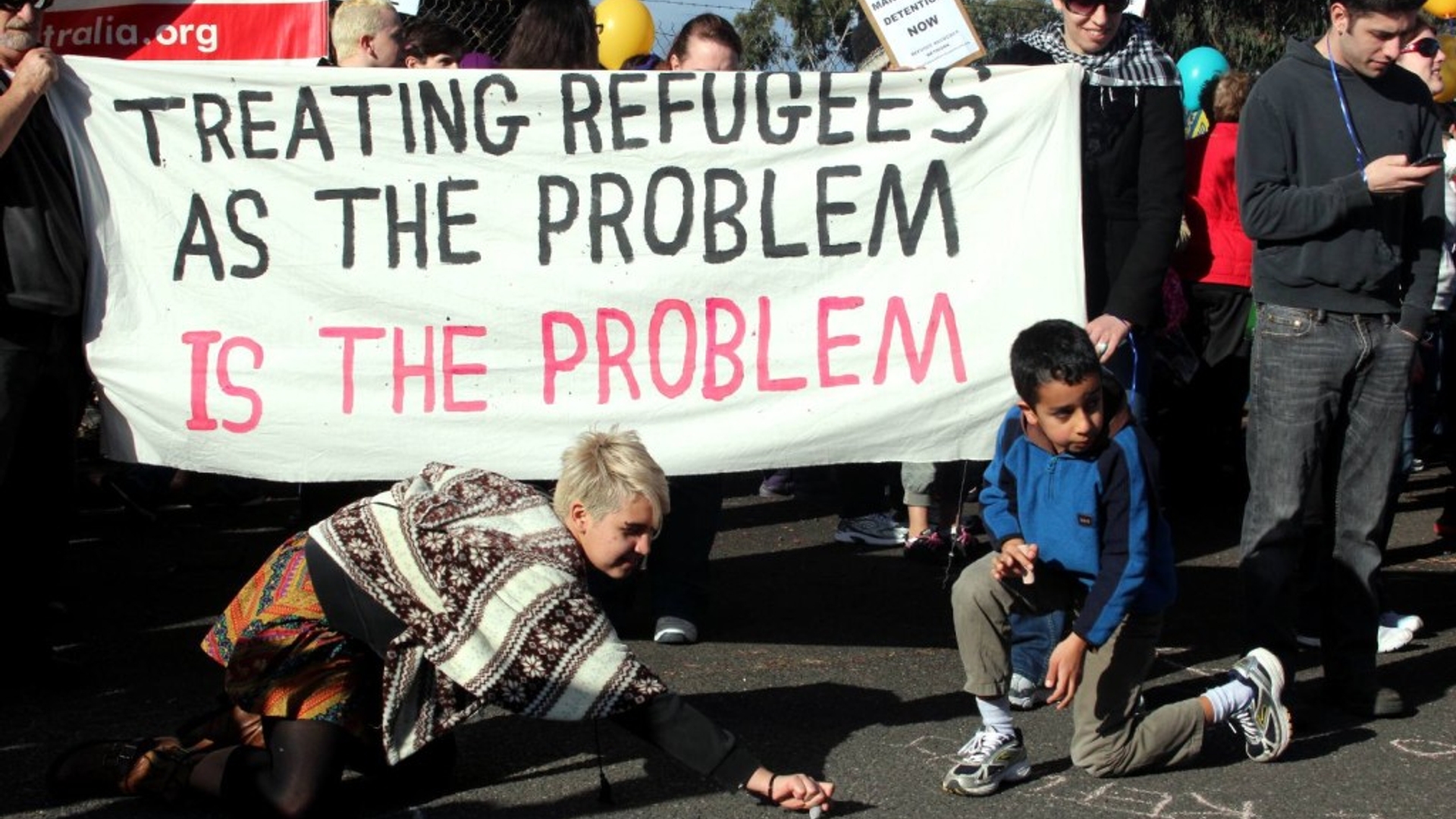 Refugee Rights Protest at Broadmeadows, Melbourne