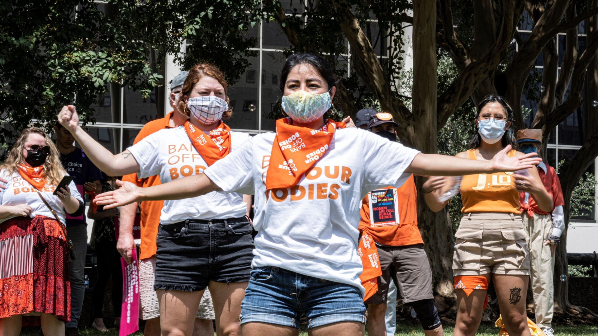 Activists protest in Texas cities against law restricting abortion