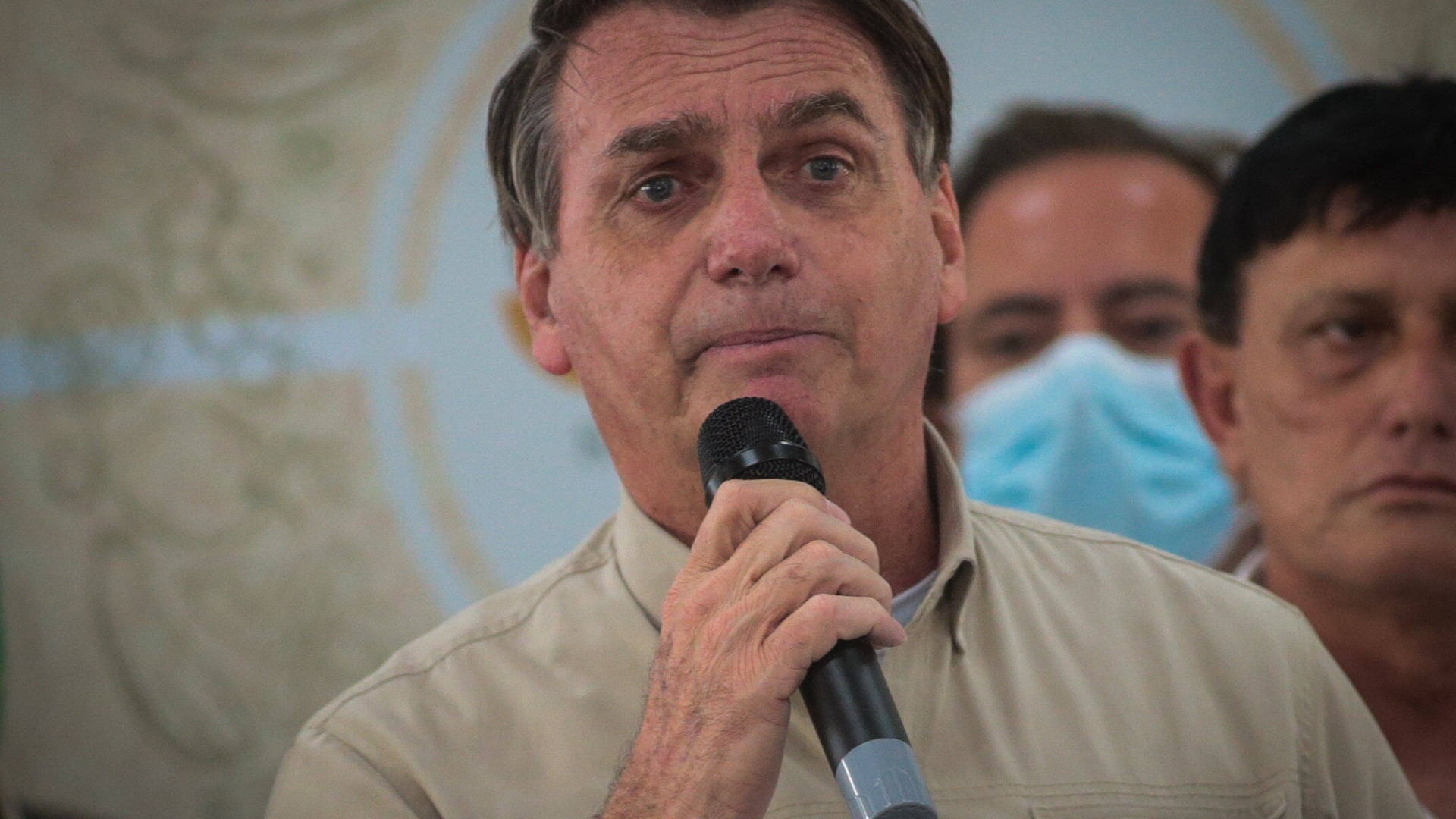 BELÉM, PA - 23.04.2021: BOLSONARO ENTREGA ALIMENTOS EM BELÉM - President Jair Bolsonaro (without a party) delivers food