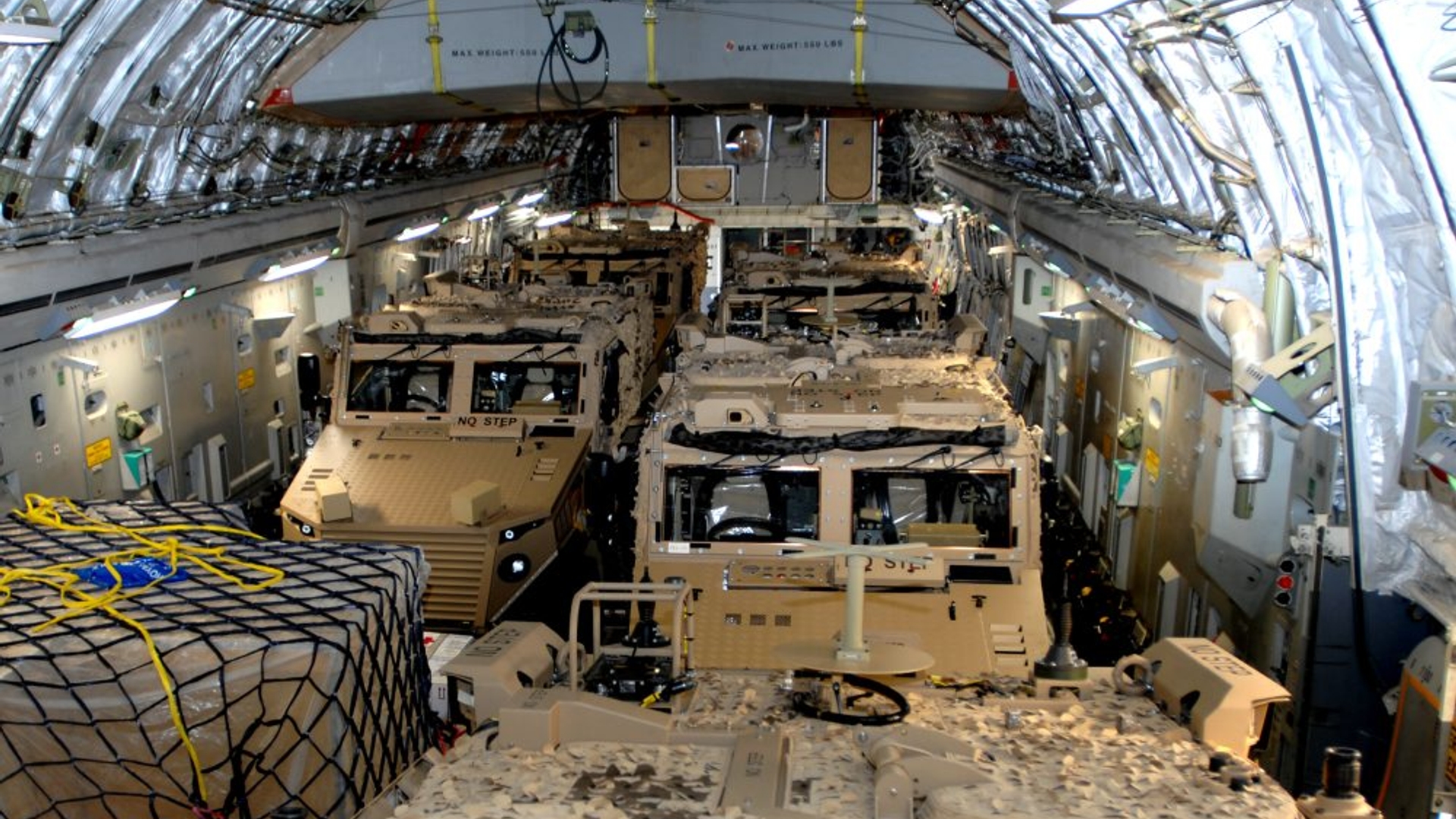 Foxhound Patrol Vehicles Enroute to Afghanistan