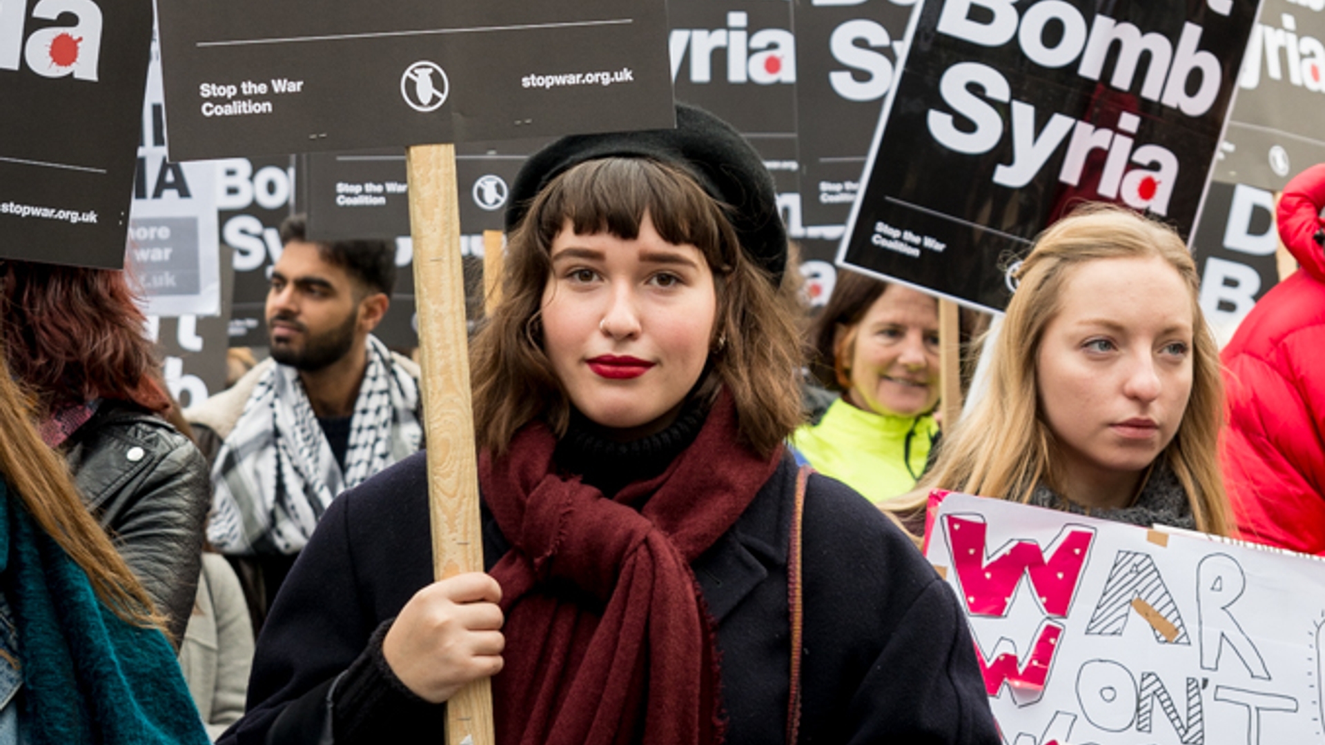 Don't Bomb Syria - London protest 28 Nov 2015
