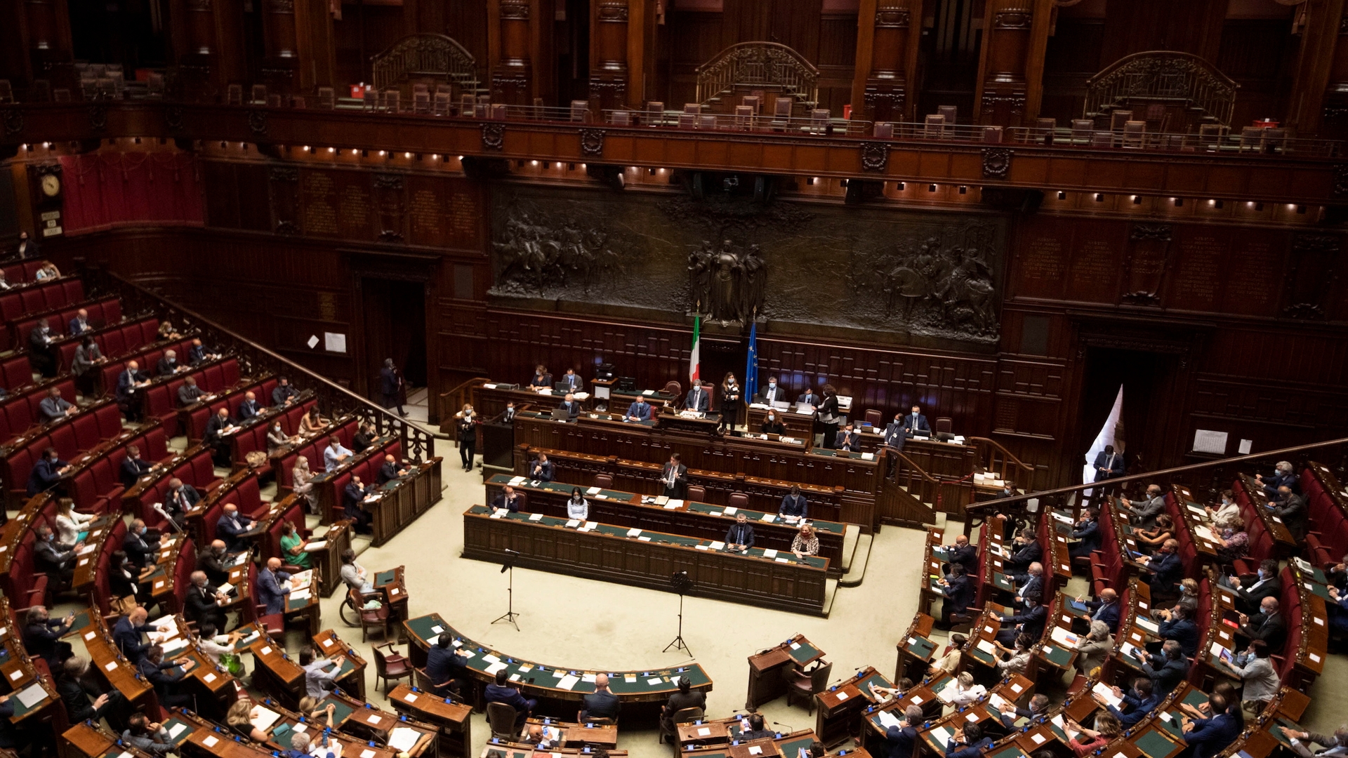Italian Prime Minister Giuseppe Conte speaks at Parliament on coronavirus situation