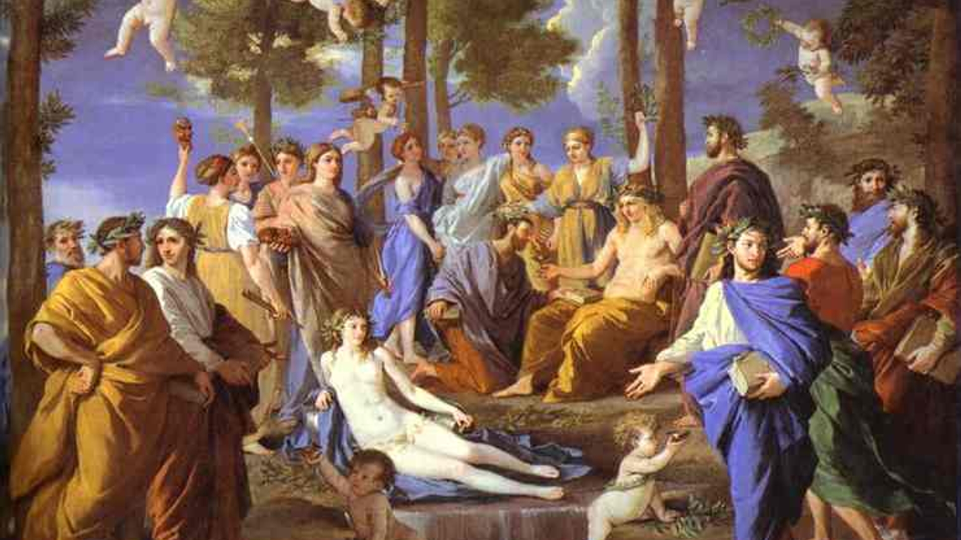 Apollo and Muses Nicolas Poussin