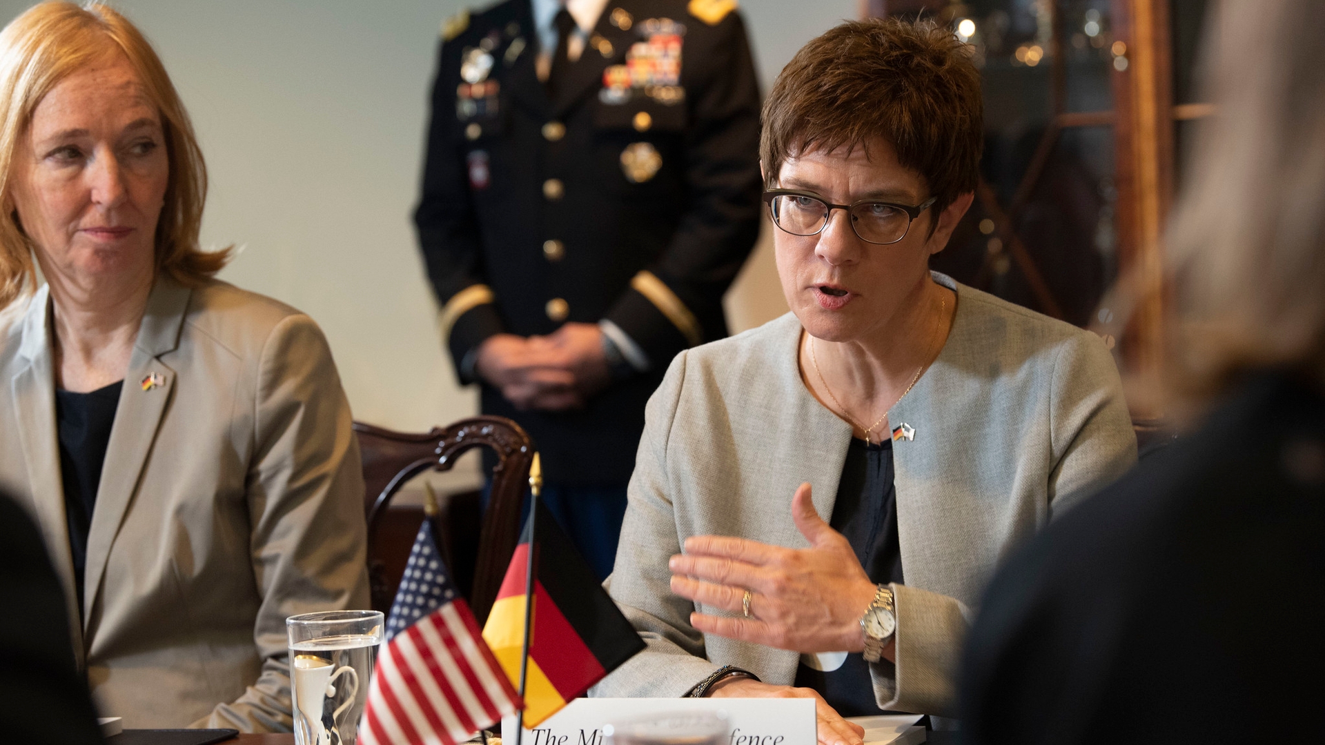 Secretary Esper Hosts German Minister of Defense