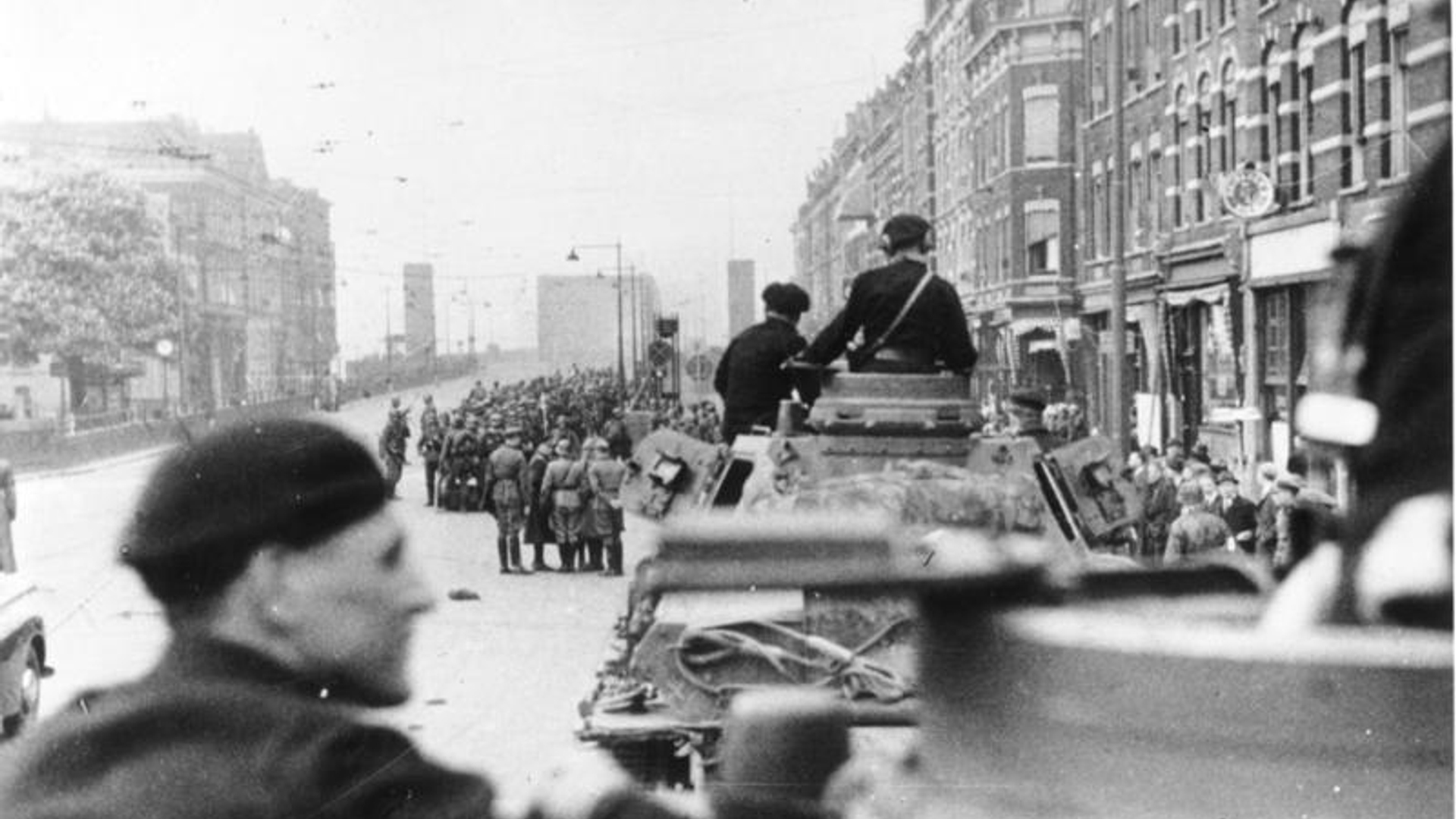 Rotterdam, Einmarsch motorisierter deutscher Truppen