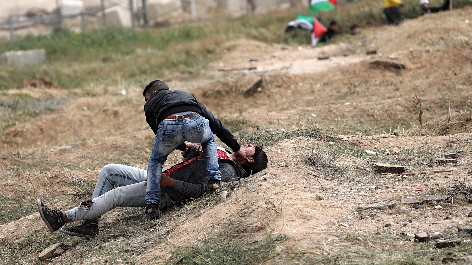 epaselect MIDEAST ISRAEL PALESTINIANS CLASHES LAND DAY GAZA
