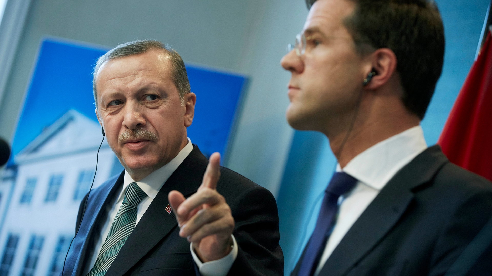 Turkse premier Erdogan bezoekt Rutte