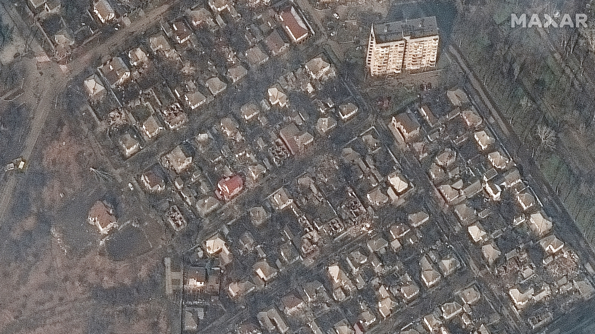 Damage in Mariupol